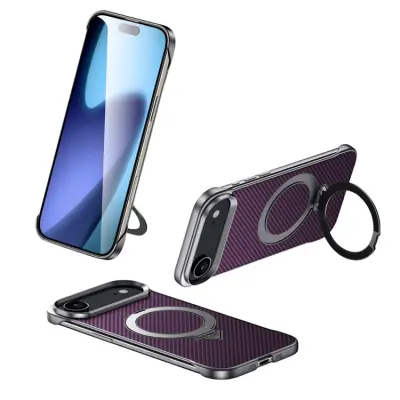 SULADA iPhone Air Mobilskal MagSafe Kickstand - Lila