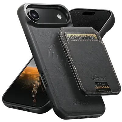 SUTENI Mobilskal till iPhone Air MagSafe Kickstand H16 - Svart