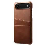 Trolsk Mobilskal med Kortficka Läderimitation (iPhone Air) - Svart