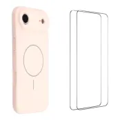WANLONFENG Mobilskal till iPhone Air MagSafe Med 2Pcs Härdat Glas XQ1