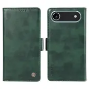 YIKATU iPhone 17 Air Plånboksfodral Litchi Texture - Grön