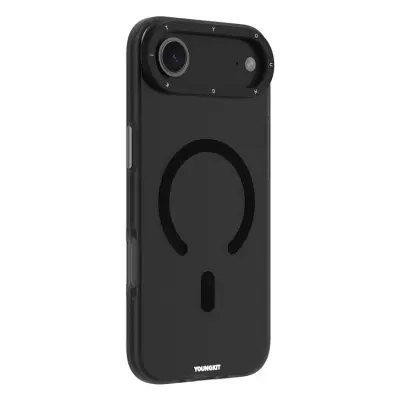 YOUNGKIT iPhone Air Mobilskal MagSafe PET TPU - Transparent Svart