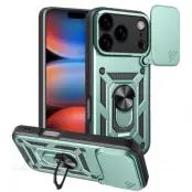AMORUS iPhone 17 Pro Max Mobilskal Med Kameralinsreglage - Grön