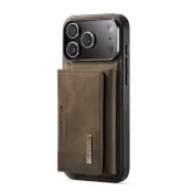 DG.MING iPhone 17 Pro Max Mobilskal korthållare Detachable - Kaffe