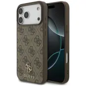 Guess iPhone 17 Pro Max Mobilskal MagSafe 4G Small Classic Logo - Brun