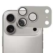 Hat Prince iPhone 17 Pro Max Härdat Glas Kameralinsskydd AR Metal - Grå