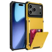iPhone 17 Pro Max Mobilskal Dual Layer korthållare - Gul