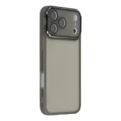 iPhone 17 Pro Max Mobilskal Electroplated Kameraram - Transparent Svart