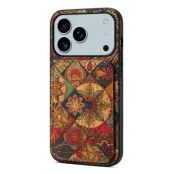 iPhone 17 Pro Max Mobilskal Korthållare Blommor - Höst / Gul