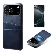 iPhone 17 Pro Max Mobilskal Korthållare Dual - Blå