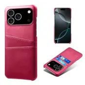 iPhone 17 Pro Max Mobilskal Korthållare Dual - Rosé