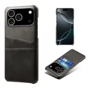 iPhone 17 Pro Max Mobilskal Korthållare Dual - Svart