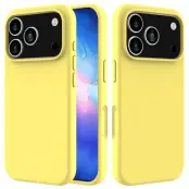 iPhone 17 Pro Max Mobilskal Liquid Silikon - Gul