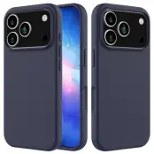 iPhone 17 Pro Max Mobilskal Liquid Silikon - Midnattsblå