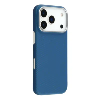 Mobilskal till iPhone 17 Pro Max MagSafe Carbon Fiber - Blå/Grön