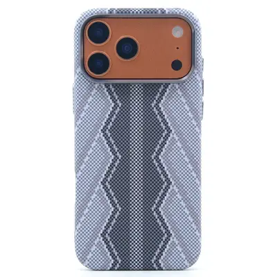 Mobilskal till iPhone 17 Pro Max MagSafe Carbon Fiber - Grå Orm