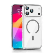 iPhone 17 Pro Max Mobilskal MagSafe Compatible Protective - Gul (Titanium Grå)