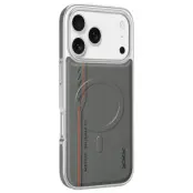 iPhone 17 Pro Max Mobilskal Magsafe Diamond Texture (Grå)