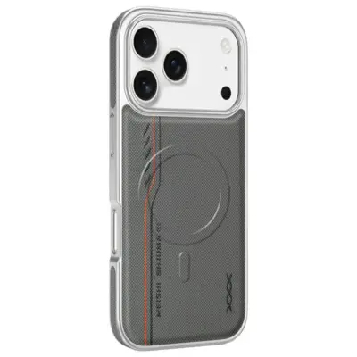 iPhone 17 Pro Max Mobilskal Magsafe Diamond Texture (Grå)