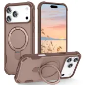 iPhone 17 Pro Max Mobilskal MagSafe Kickstand Shockproof - Guld