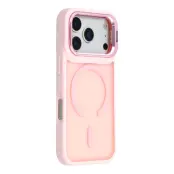 iPhone 17 Pro Max Mobilskal MagSafe Lins Kickstand - Rosa