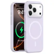 iPhone 17 Pro Max Mobilskal Magsafe Liquid Silicone - Lila