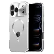 iPhone 17 Pro Max Mobilskal MagSafe med Skärmskydd - Silver