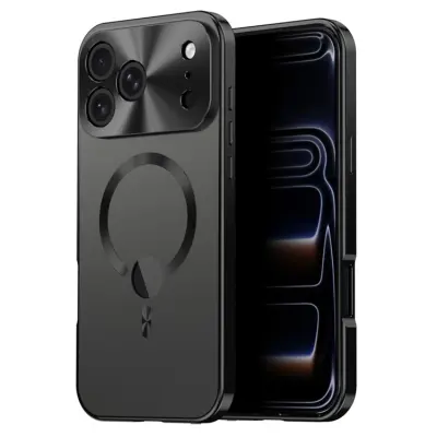 iPhone 17 Pro Max Mobilskal MagSafe med Skärmskydd - Svart