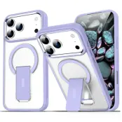 iPhone 17 Pro Max Mobilskal MagSafe PC+TPU med Kickstand - Lila
