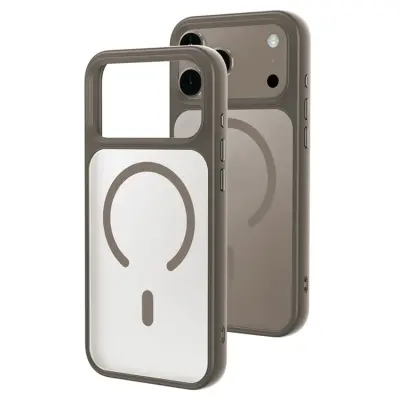 iPhone 17 Pro Max Mobilskal MagSafe Skin-Feel Rubberized - Grå