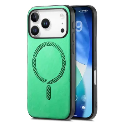 Mobilskal till iPhone 17 Pro Max MagSafe Skin-touch - Grön