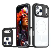 iPhone 17 Pro Max Mobilskal MagSafe TPU + PC Clear - Svart