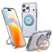 iPhone 17 Pro Max Mobilskal MagSafe TPU+PC Kickstand - Clear