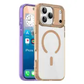 iPhone 17 Pro Max Mobilskal MagSafe Transparent TPU+PC - Guld
