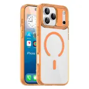 iPhone 17 Pro Max Mobilskal MagSafe Transparent TPU+PC - Orange