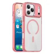 iPhone 17 Pro Max Mobilskal MagSafe Transparent TPU+PC - Rosa