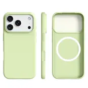 iPhone 17 Pro Max Mobilskal MagSafe Ultra Thin Silicone - Avocado Grön