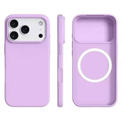 iPhone 17 Pro Max Mobilskal MagSafe Ultra Thin Silicone - Dreamy Lila