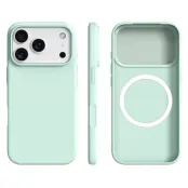 iPhone 17 Pro Max Mobilskal MagSafe Ultra Thin Silicone - Ljusgrön