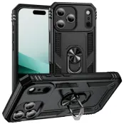 iPhone 17 Pro Max Mobilskal med Kickstand - Svart