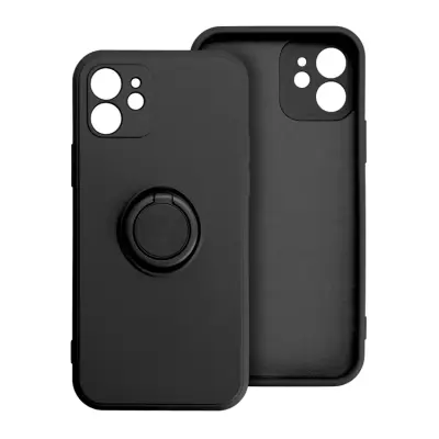 Mobilskal till iPhone 17 Pro Max Silikon Ring - Svart