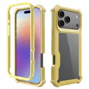 iPhone 17 Pro Max Mobilskal TPU + PC Shockproof - Guld