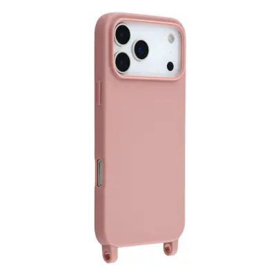 iPhone 17 Pro Max Mobilskal TPU med Hål för Rem - Djuprosa