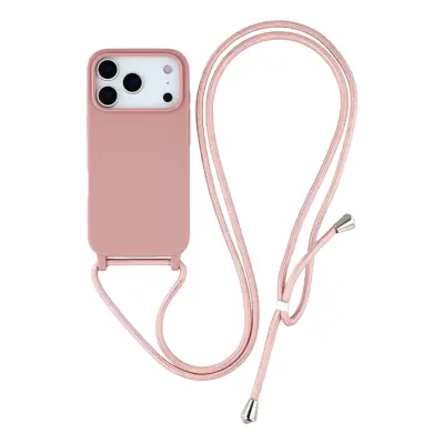 iPhone 17 Pro Max Mobilskal TPU Shockproof med Lanyard - Djuprosa