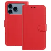 iPhone 17 Pro Max Plånboksfodral Anti Drop - Röd