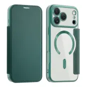 iPhone 17 Pro Max Plånboksfodral MagSafe RFID - Svartgrön