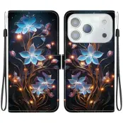 iPhone 17 Pro Max Plånboksfodral Med Lanyard - Small Lantern Flower