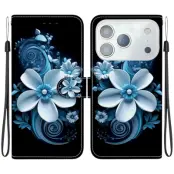 iPhone 17 Pro Max Plånboksfodral Med Lanyard - Svart Orchid