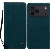 iPhone 17 Pro Max Plånboksfodral med Rem Lines Pattern - Grön