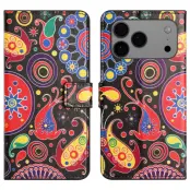 iPhone 17 Pro Max Konstläder Plånboksfodral Pattern Print - Maneter